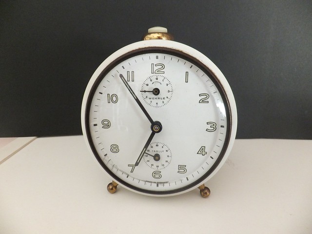 Vintage German Alarm Clock, WEHRLE