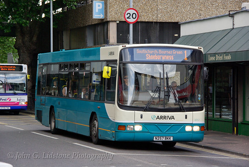 Arriva Southend Scania L113CRL / Northern Counties Paladin 3257, N257 BKK on route 1 | by EastBeach68