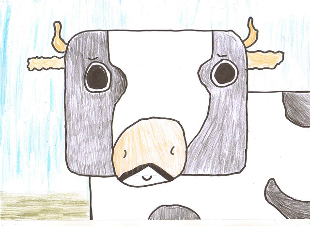 rectangle cow - r