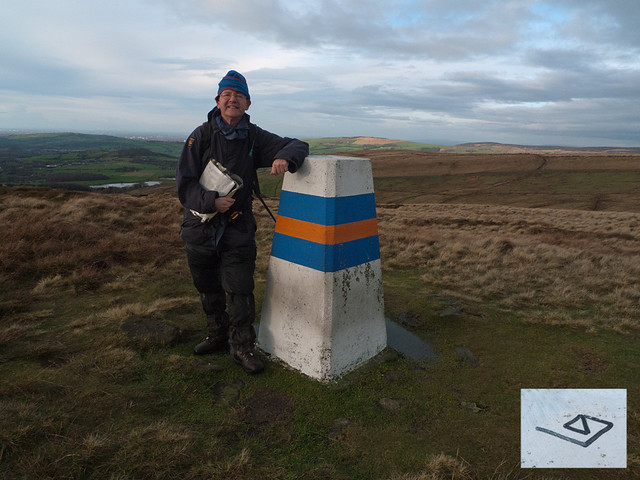 Decorated trig point.