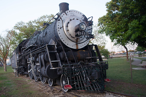 park usa train texas tx unitedstatesofamerica locomotive cleburne buffalocreek johnsoncounty santaferailroad hulenpark countryclubroad steamengine3417 westwesthilldrive