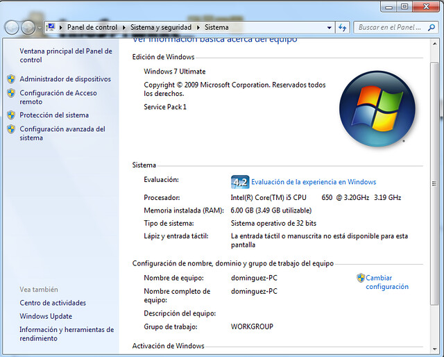 Windows 7 - 32 bits | Más información: jorgeandresamaya ...