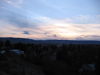 sunset in Ellensburg