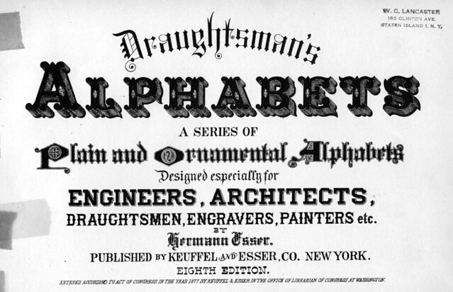Draughtsman's Alphabets Title Page