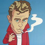 #7074 James Dean with cigarette (煙草)