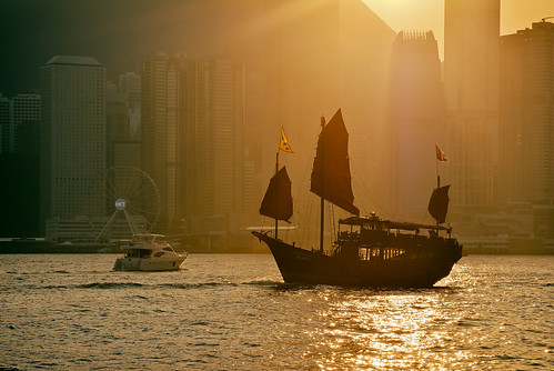 voyage china city sunset urban orange hongkong harbor asia ship 中国 香港 sunsetlight ifc victoriaharbor orangecity internationalfinancecentre 香港島 d7100 analogefex