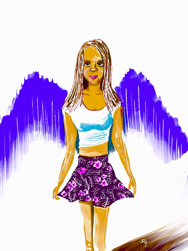 soertch: Girl from sktchy Made with Auryn Ink Thanks for sharing! | by AurynInk