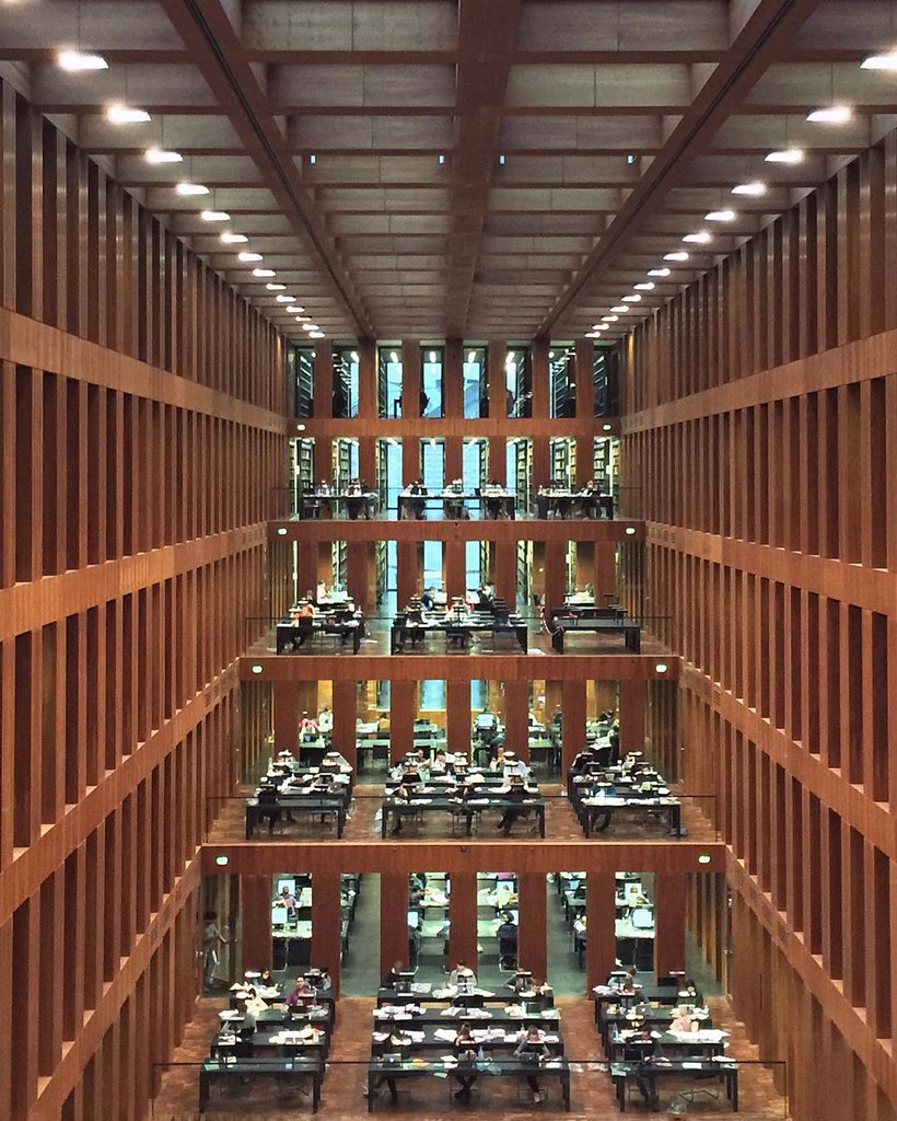My new favourite library and temporary work in place #Berlin # ...