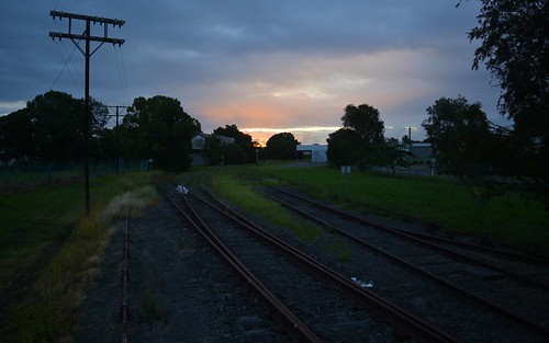 sunset landscape railway australia nsw townscape lismore northernrivers southlismore railwayrelics