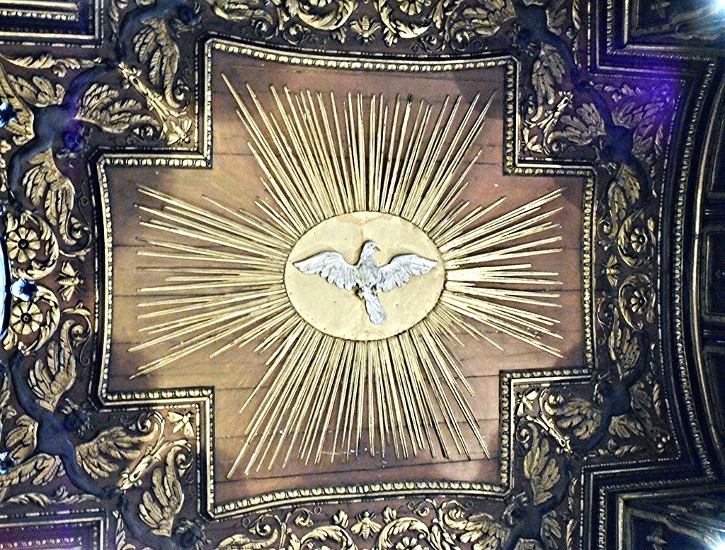 The Holy Spirit (Detail) - ceiling of the bronze canopy (1624-1633) by Gian Lorenzo Bernini - Saint Peter Basilica - The Vatican City / Rome