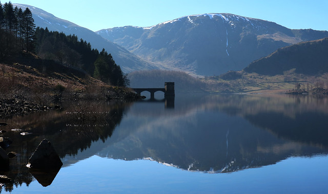 A blue day at Haweswater Reservoir.