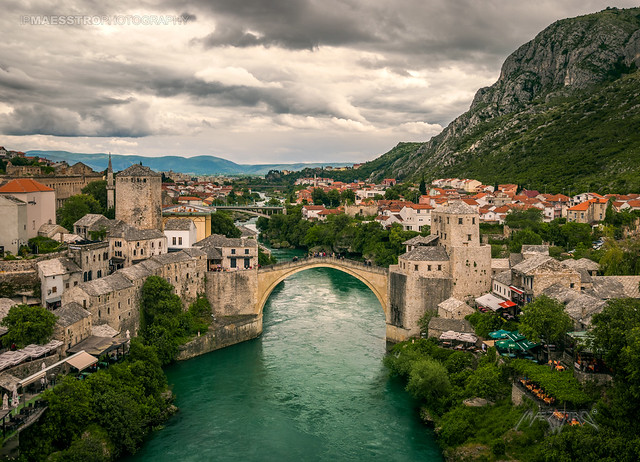 Mostar, Bosnia & Herzegovina 0001 - Old Bridge over the Neretva River, 16th century