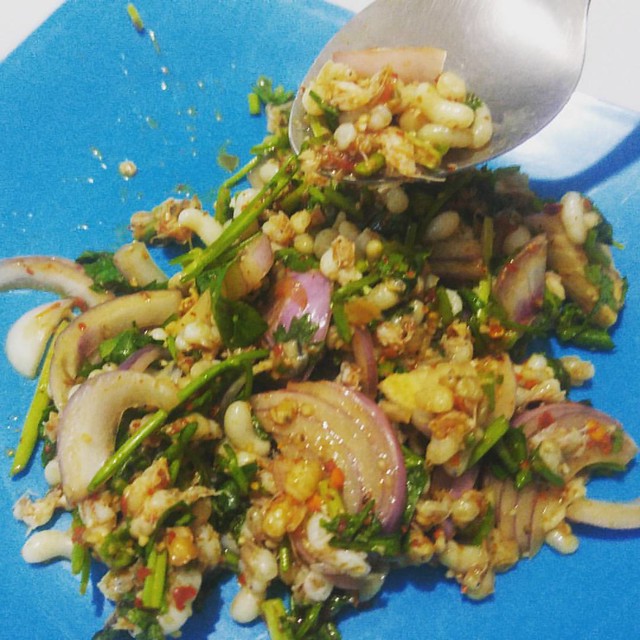#notforme #anteggs salad #streetfood #bangkok