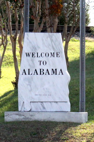Welcome to Alabama sign - Ardmore