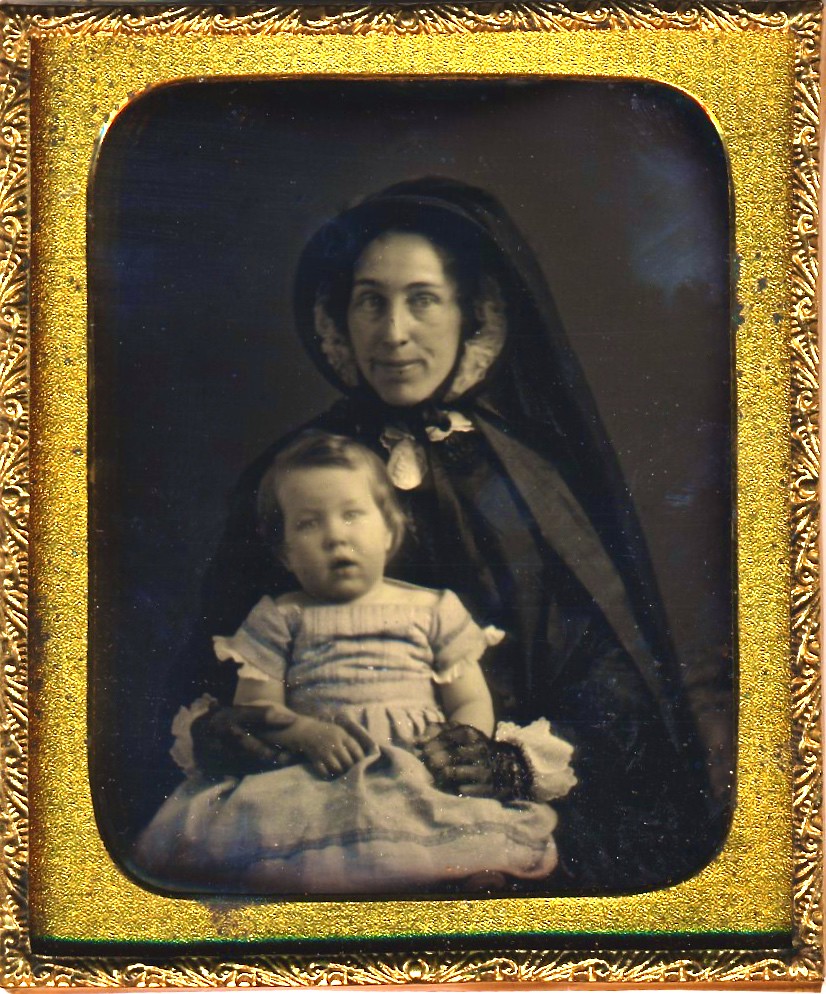 Widow and Orphan, 1/6th-Plate Daguerreotype, Circa 1853