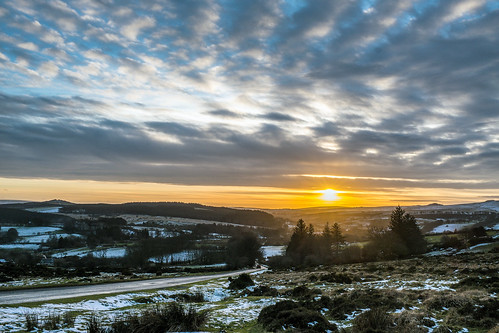 sunset sky snow landscape devon fujifilm moor dartmoor postbridge x100s