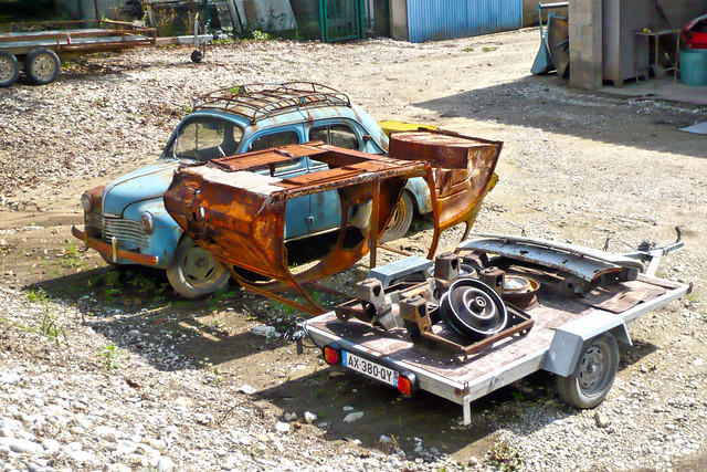 Renault 4CV at a French scrapyard (1160801)