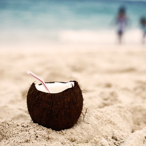 yes, that's a rum filled coconut. | by brandon king
