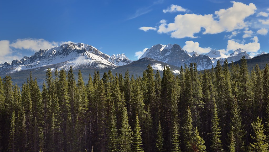 Mountain Peaks Around the Valley of the Ten Peaks (Banff National Park)