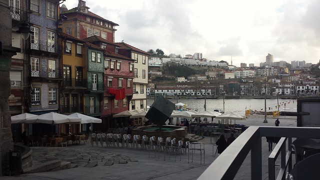 A nice day in Porto (PT), sitting in a café and enjoying a warm day in Jan. 2016