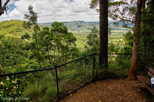 australia queensland lookout nationalpark fence mapletonfallsnationalpark gps geotagged