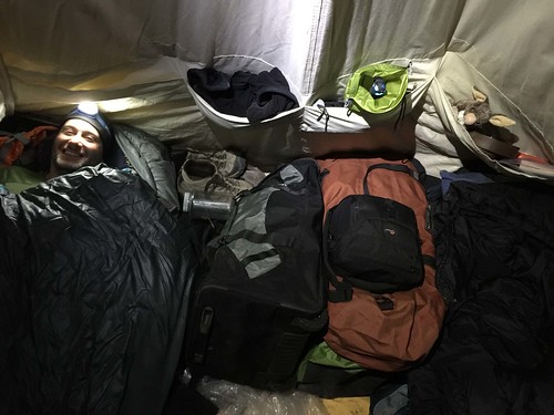 Life inside the scott tent.