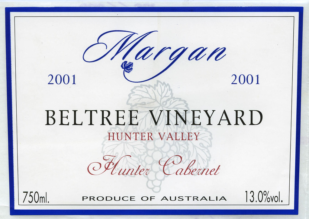 Margan Family Winegrowers Label (2001)
