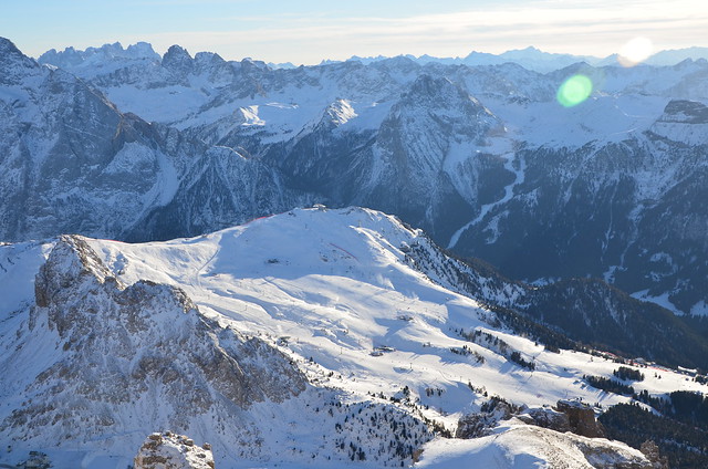 Skiing Dolomiti