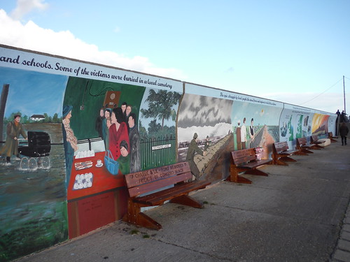 Easterly part of giant 1953 flood mural, Concord Beach, Canvey Island SWC Walk 258 Benfleet Circular (via Canvey Island)