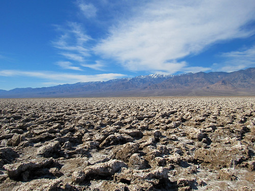 The Panamint Mountains from Devils Golf Course, Death Valley National Park, California