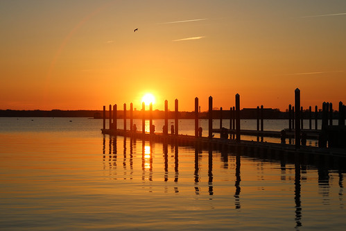 Reflections by Yuri Dedulin, Sunset in Newport, Rhode Islandri travel vacation yuridedulin newport port water sky landscape natur