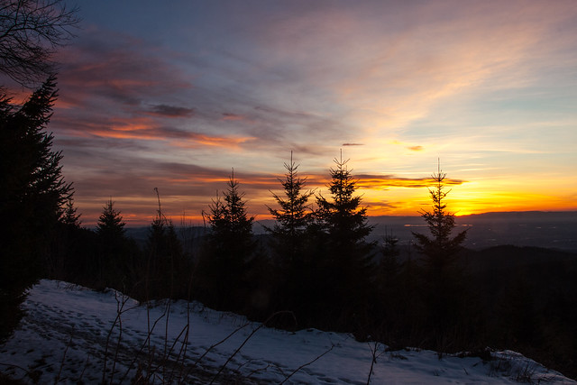 Sunset over the Vosges