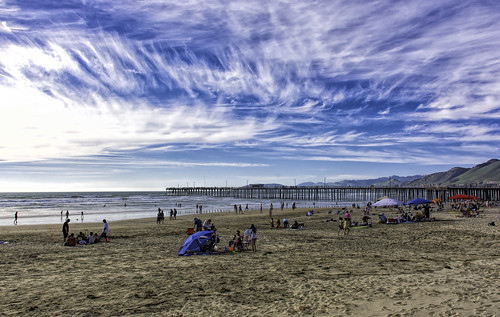 california seascape beach water clouds landscape pier sand playa pacificocean pismobeach westcoast pismopier nikond7100