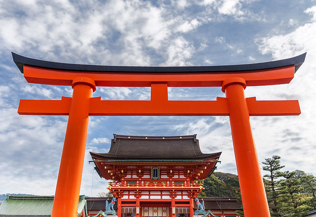 Entrance to the Fushimi Inari Taisha temple, Kyoto | Japan