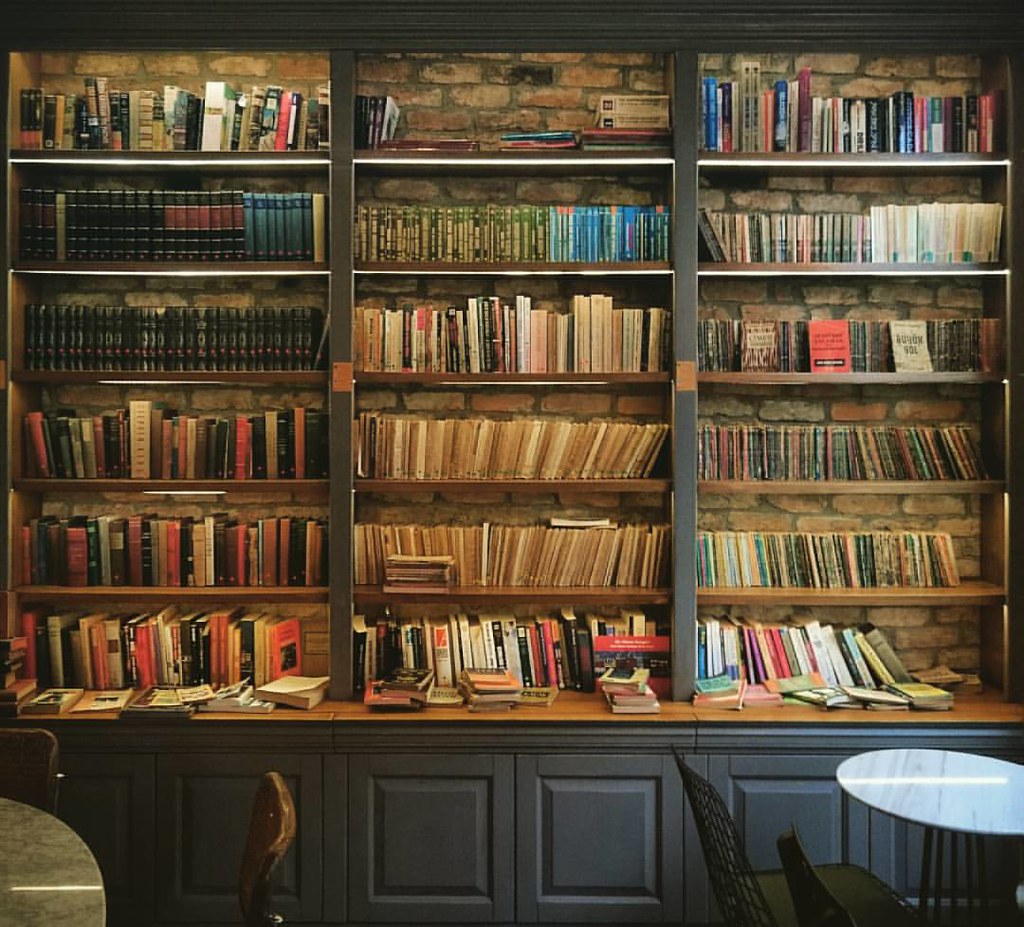 The Secondhand Bookshelf At Minoa Akaretler Books Bo Flickr