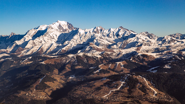 Flight over french Alps