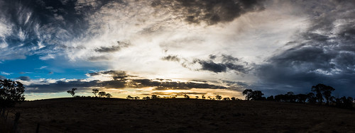 sunset sky colour clouds landscape au australia victoria panoramic heathcote miamia