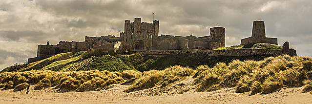Bamburgh Castle from the Beach