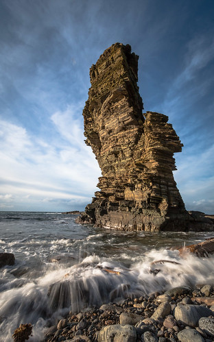 blue sea sky cliff white seascape canon scotland orkney long exposure crash stones wave stack filter nd tall wav breaking 70d