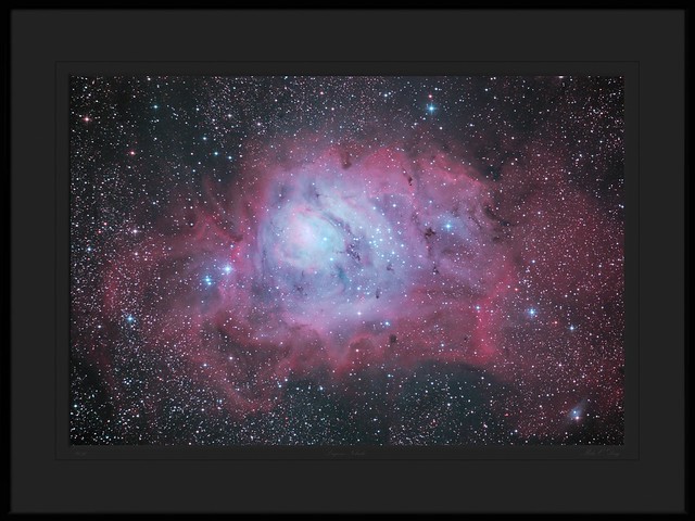 The Lagoon Nebula ( Messier 8, NGC 6523 ) in Sagittarius - by Mike O'Day ( https://500px.com/mikeoday )