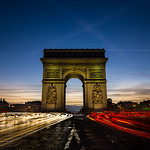 L' Arc de Triomphe de l'Étoile at dawn || Paris  {Explore 107, 2016/01/25}