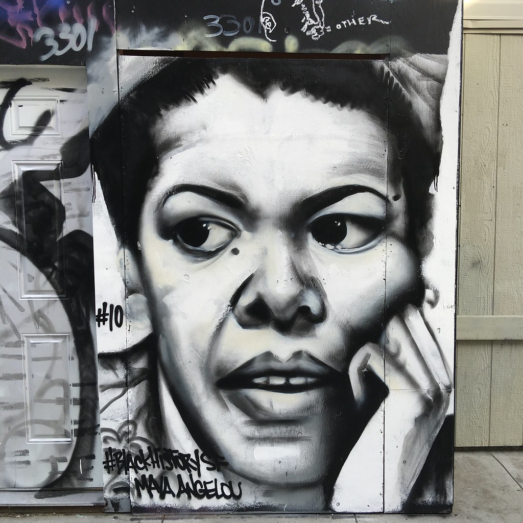 Maya Angelou #BlackHistorySF Mural by Mel Waters | larrybobsf | Flickr