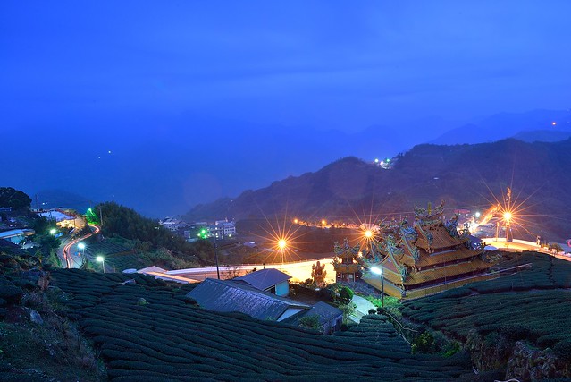 Temple in tea field 頂石棹茶園