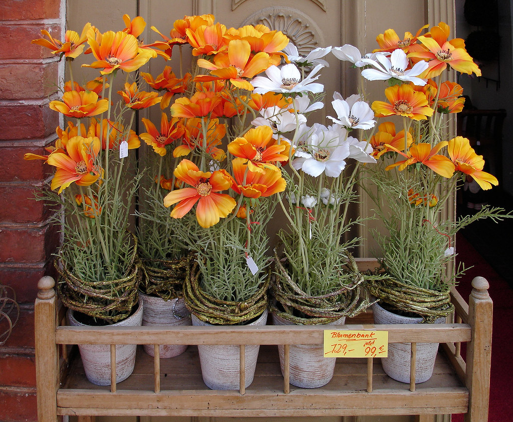 Fake Flowers In Front Of A Fake Flower Shop Potsdam Gertrud K Flickr