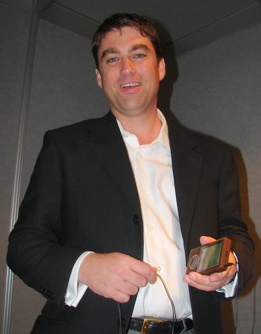 Microsoft's Bryan Lee with his Zune | by sdk