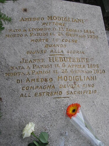 Image result for jeanne hebuterne gravestone