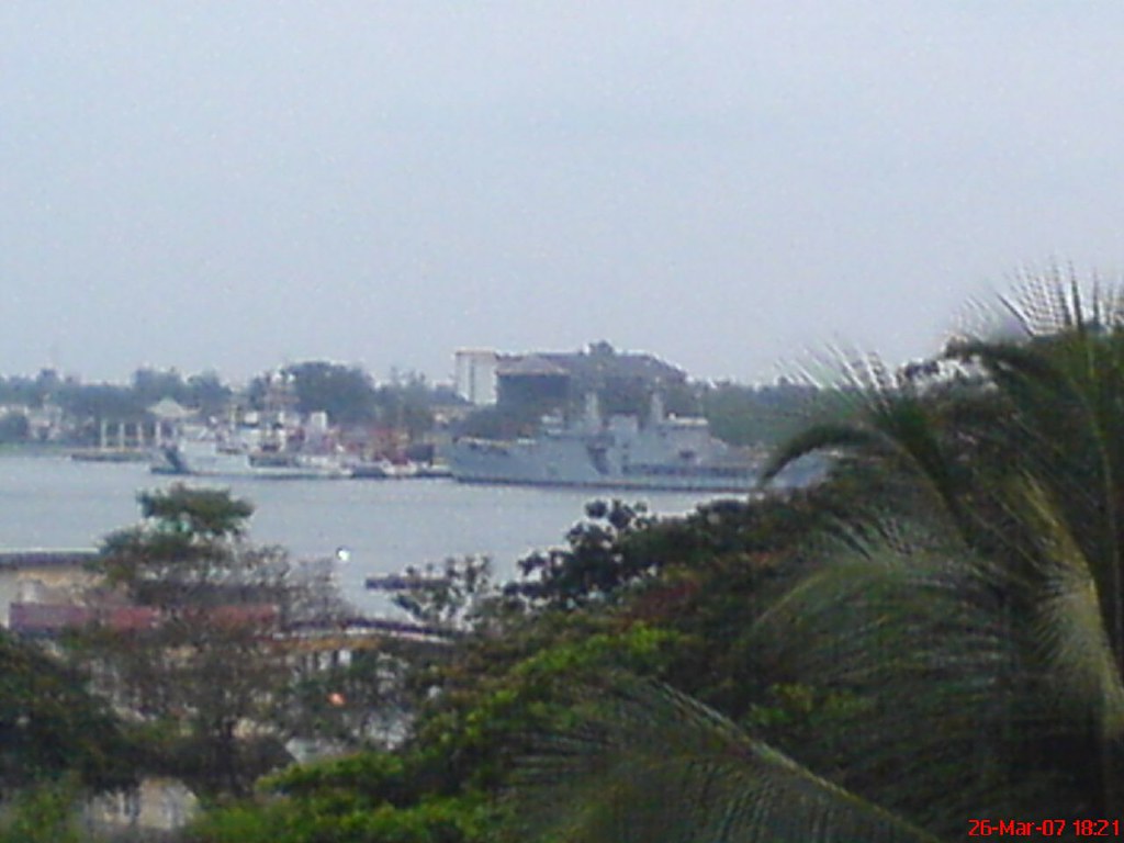 Indian Navy's ship from BTH (Bharath Tourist Home)