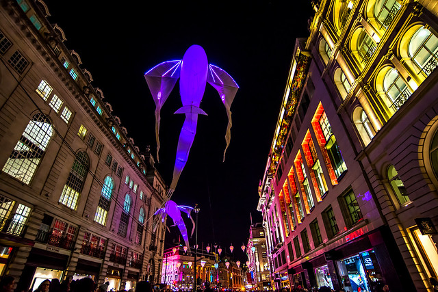 Lumiere London : Fish over Piccadilly