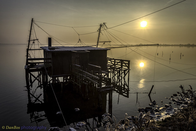 Winter Sunrise on the Comacchio Lagoon