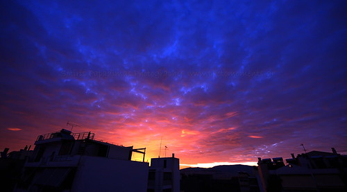 sunrise sky colors colorful citysky urban urbanscape cityscape silhouettes athens greece awesomesky